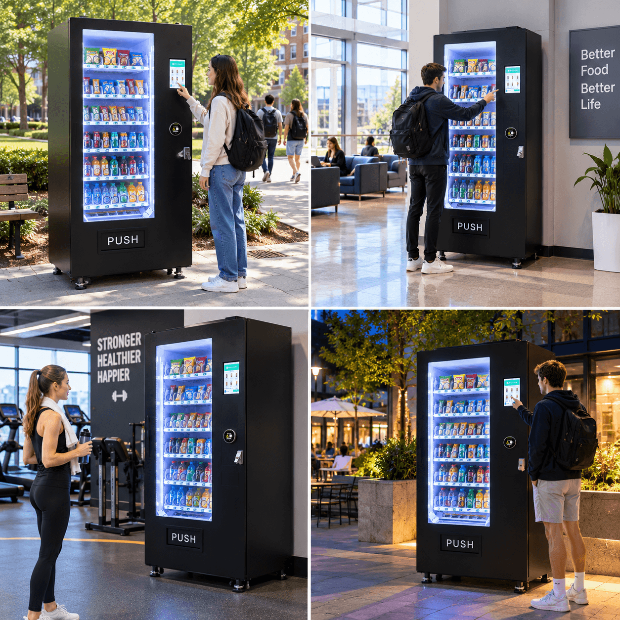 8-Inch Touchscreen 36-Selection Spiral Vending Machine: Real-World Applications & Factory Delivery