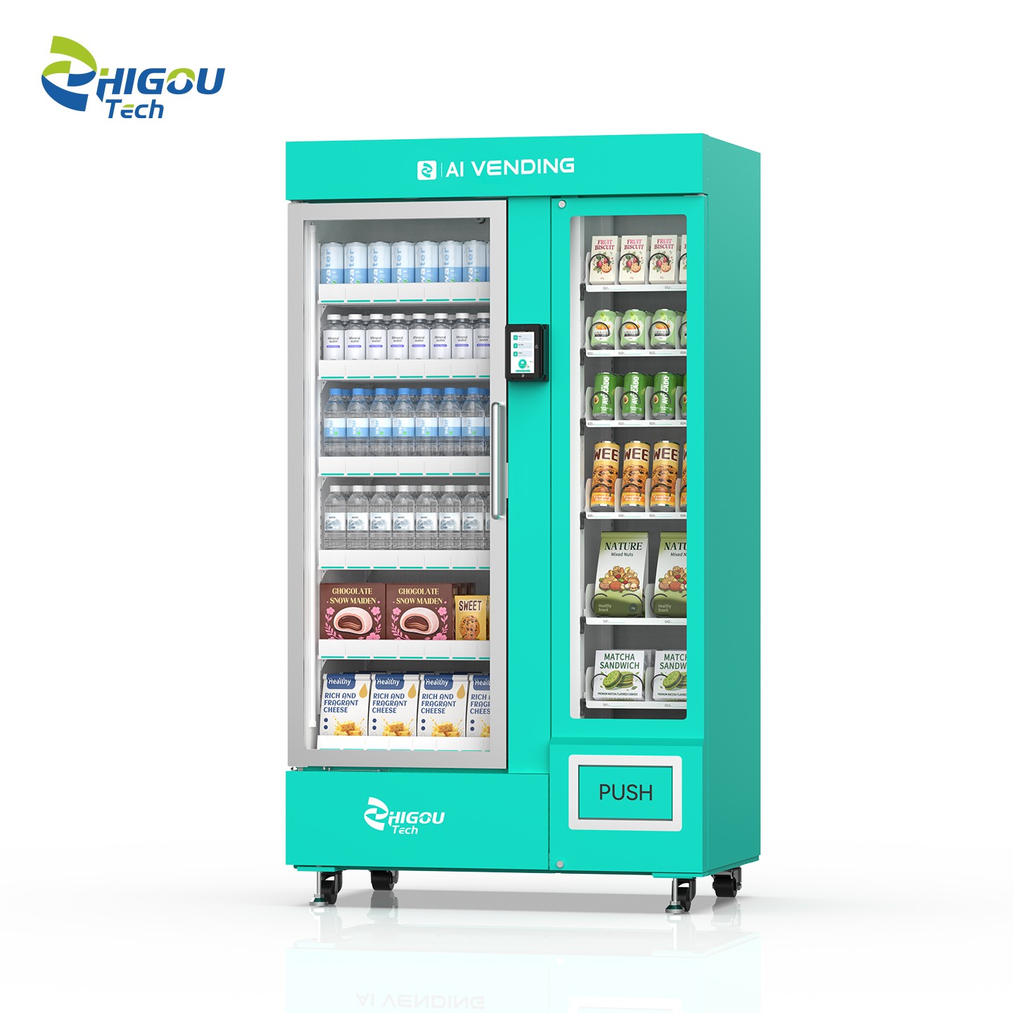 Daul Hybird 570L AI+ 24 Slots Vending Machine